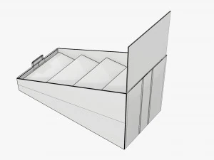 Product display cardboard stand 01 3D Model