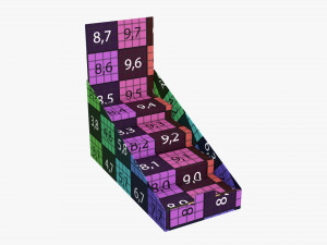 Product display cardboard stand 01 Model 3D
