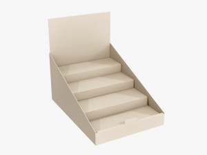 Product display cardboard stand 02 Modelo 3D