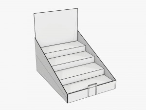 Product display cardboard stand 02 3D-Modell