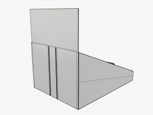 Product display cardboard stand 02 3D-Modell