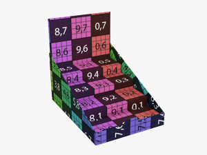 Product display cardboard stand 02 3D-Modell