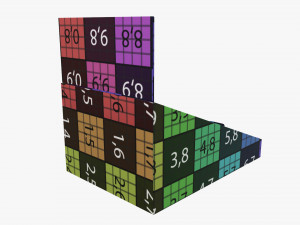 Product display cardboard stand 02 3D-Modell