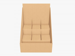 Product display cardboard stand 03 Modelo 3D