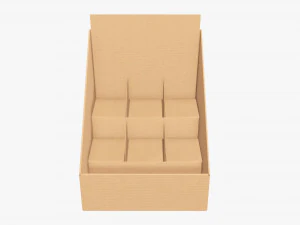 Product display cardboard stand 03 3D Model