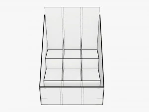 Product display cardboard stand 03 3D Model