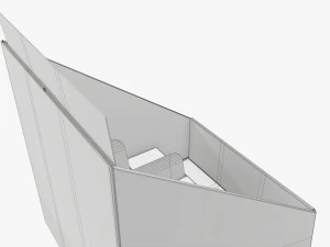 Product display cardboard stand 03 3D Model
