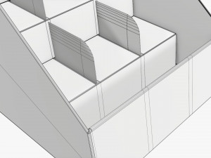 Product display cardboard stand 03 Modelo 3D