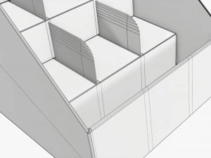 Product display cardboard stand 03 3D Model
