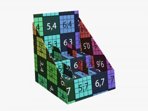 Product display cardboard stand 03 3D Model
