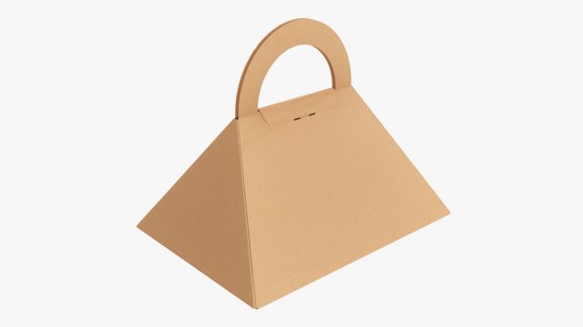 Pyramid carrying cardboard box Modelo 3D .c4d .max .obj .3ds .fbx .stl .blend 