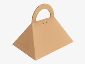 Pyramid carrying cardboard box Modelo 3D