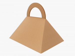 Pyramid carrying cardboard box Modelo 3D
