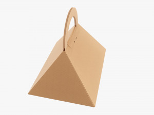 Pyramid carrying cardboard box Modelo 3D