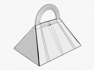 Pyramid carrying cardboard box Modelo 3D