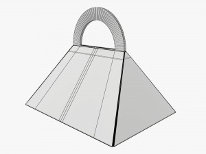 Pyramid carrying cardboard box Modelo 3D