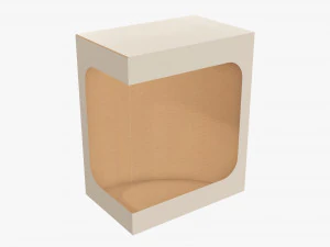 Caixa expositora de papel&atilde;o para varejo 10 Modelo 3D