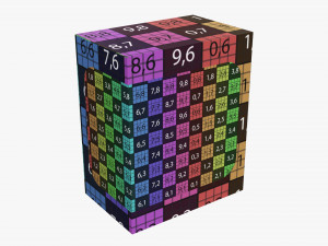 Retail cardboard display box 10 3D Model