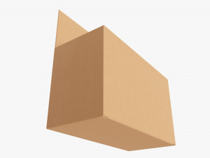 Retail hanging cardboard box 01 Modelo 3D