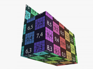 Retail hanging cardboard box 01 Modelo 3D