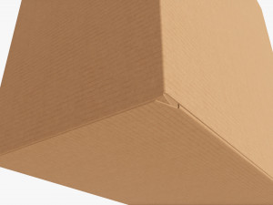 Retail hanging cardboard box 03 3D Model
