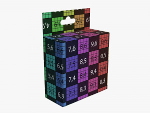 Retail hanging cardboard box 03 3D Model