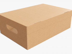 Shoes cardboard box closed 3D 模型