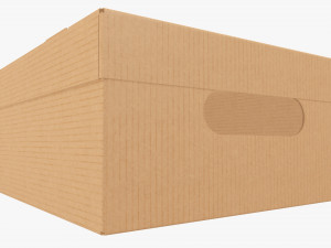 Shoes cardboard box closed 3D 模型