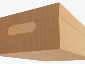 Shoes cardboard box closed 3D Model