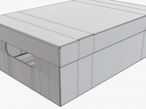 Shoes cardboard box closed 3D 模型