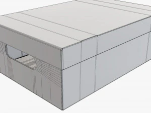 Shoes cardboard box closed 3D Model