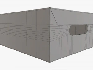 Shoes cardboard box closed 3D Model