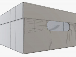 Shoes cardboard box closed 3D 模型