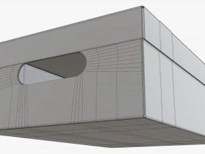 Shoes cardboard box closed 3D Model