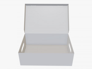 Shoes cardboard box open 3D Model