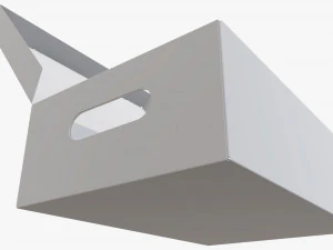 Shoes cardboard box open 3D Model