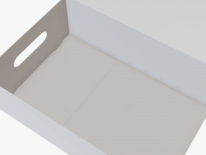 Shoes cardboard box open 3D Model