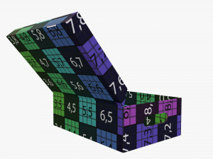 Shoes cardboard box open 3D Model