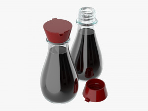 Soy sauce bottle 01 3D Model