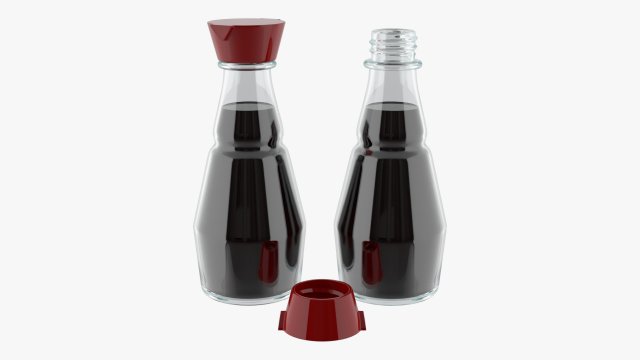 Soy sauce bottle 02 Modelo 3D .c4d .max .obj .3ds .fbx .stl .blend 