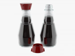 सोया सॉस की बोतल 02 3D मॉडल
