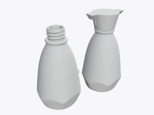 Soy sauce bottle 03 3D Model