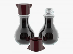 सोया सॉस की बोतल 04 3D मॉडल