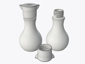 Soy sauce bottle 04 3D Model