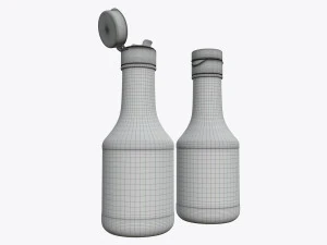 botella de salsa de soja 05 Modelo 3D