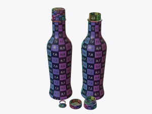Soy sauce bottle 07 3D-Modell