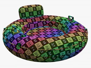 Sport Lounge Inflatable Water Float 3D Model