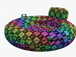 Sport Lounge Inflatable Water Float 3D Model