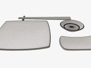 Sushi dinnerware 01 chopsticks soy sauce plate Modelo 3D