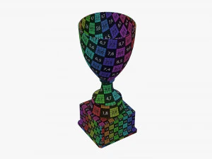 Ta&ccedil;a trof&eacute;u 03 Modelo 3D